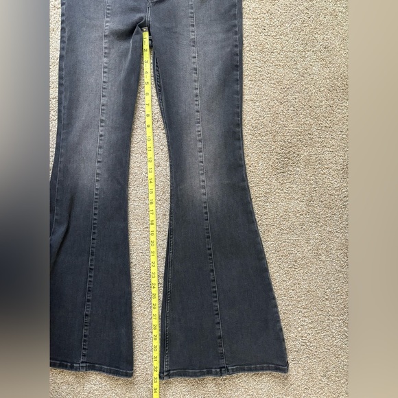 NWT Free People We the Free After Dark Mid Rise Flare Vintage Black Size… - Picture 12 of 14